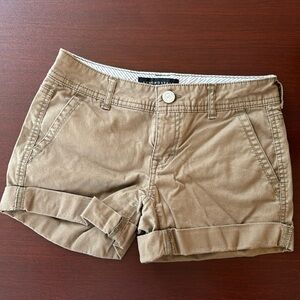 Aeropostale dark green short shorts